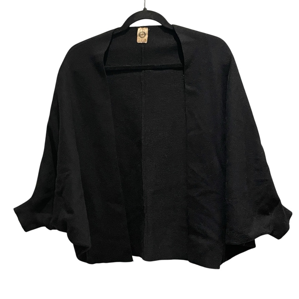 Anemia + Kin Black Unique Knit Women's sweater 3/4 sleeves Small